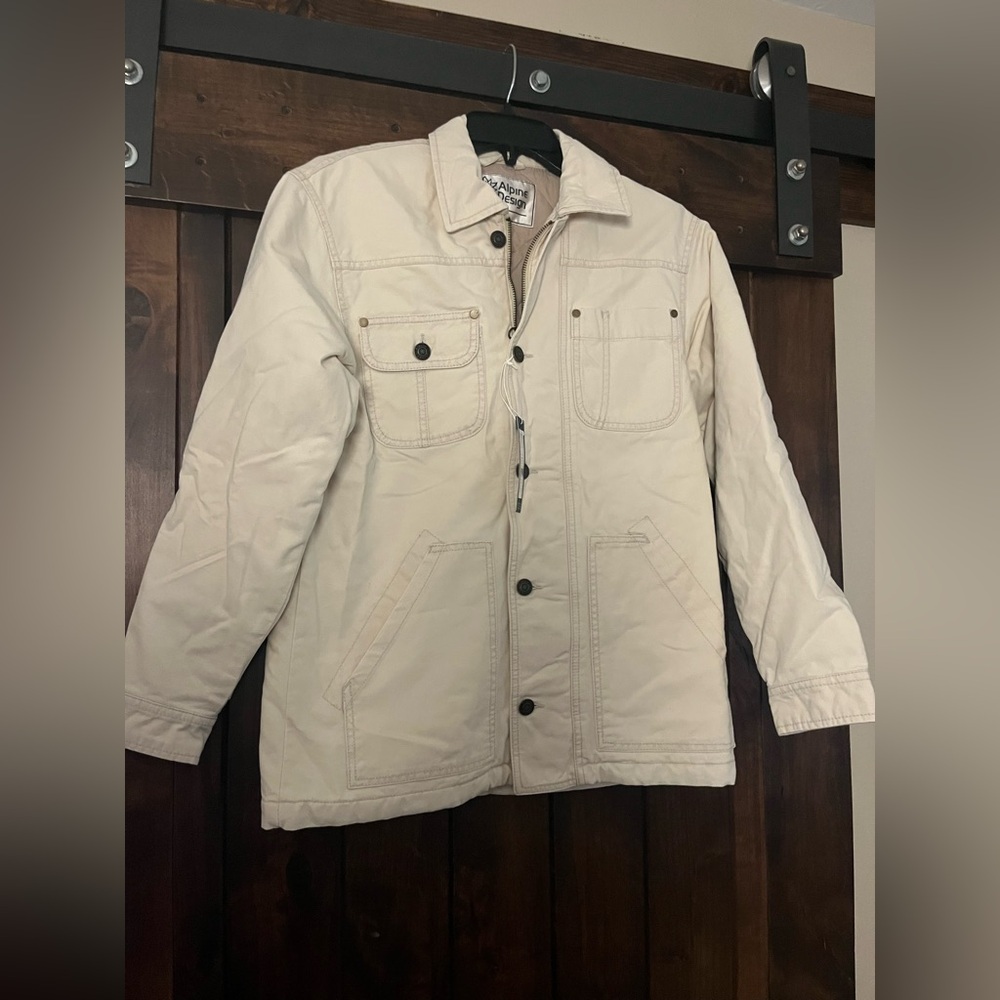 Alpine Design Cream chore coat.